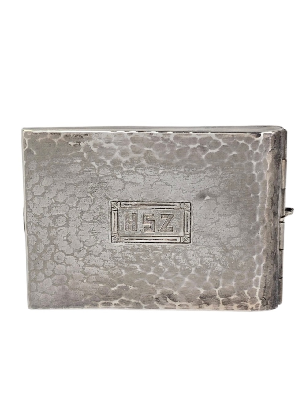 Evans Sterling Silver Match Safe Vesta Case with Monogram #24561